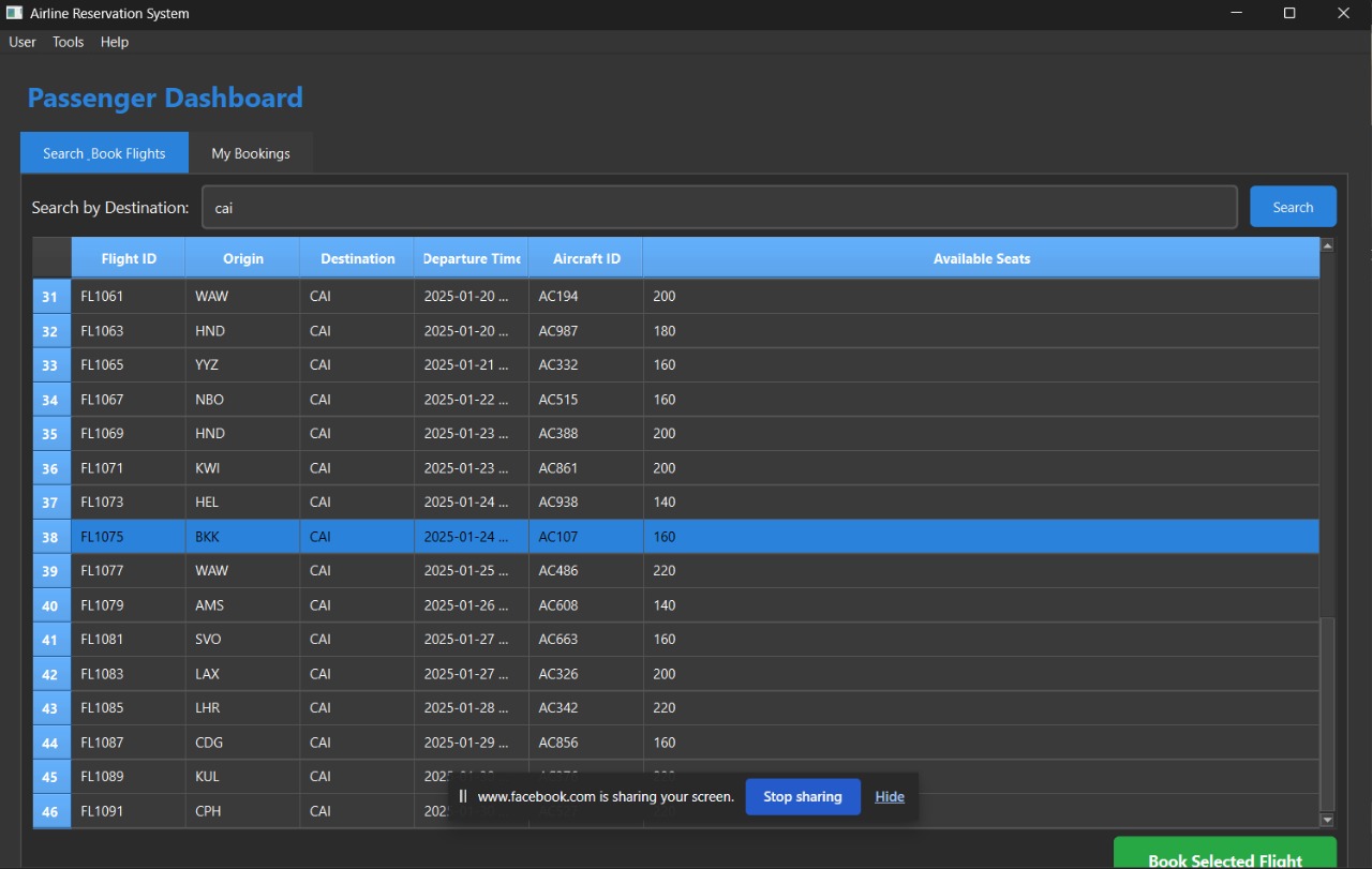 Airline Reservation System